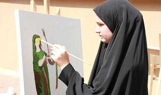 عاشوراء من شغاف القلب الى ظلال اللون مرسم ابداع في برج البراجنة عاشوراء من شغاف القلب الى ظلال اللون مرسم ابداع في برج البراجنة