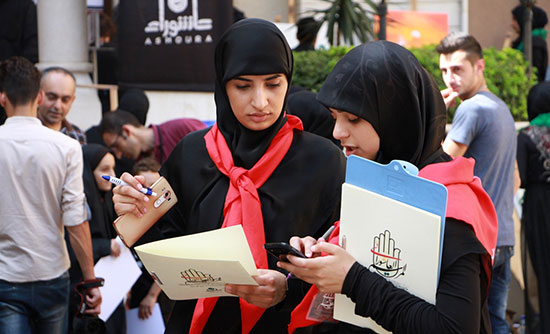 عاشوراء من شغاف القلب الى ظلال اللون مرسم ابداع في برج البراجنة عاشوراء من شغاف القلب الى ظلال اللون مرسم ابداع في برج البراجنة