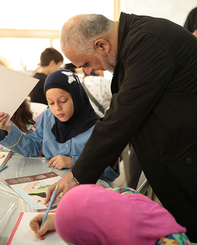 المرسم العاشورائي السابع ألوان عاشقة رسمت حب الحسين في برج البراجنة المرسم العاشورائي السابع ألوان عاشقة رسمت حب الحسين في برج البراجنة