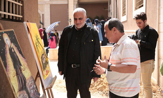 المرسم العاشورائي السابع ألوان عاشقة رسمت حب الحسين في برج البراجنة المرسم العاشورائي السابع ألوان عاشقة رسمت حب الحسين في برج البراجنة