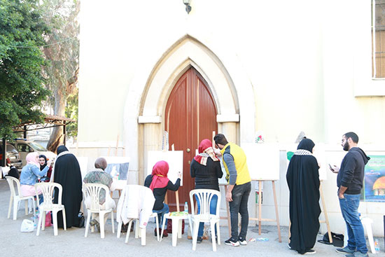 أمسية ومرسم هنا الضاحية هنا القدس من كنيسة حارة حريك الى كنيسة القيامة