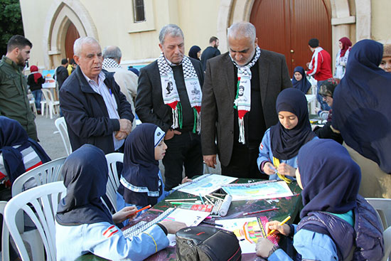 أمسية ومرسم هنا الضاحية هنا القدس من كنيسة حارة حريك الى كنيسة القيامة