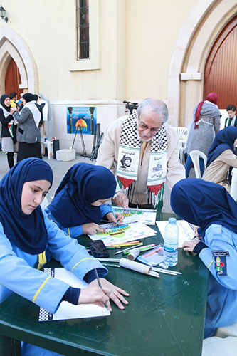 أمسية ومرسم هنا الضاحية هنا القدس من كنيسة حارة حريك الى كنيسة القيامة