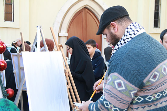 أمسية ومرسم هنا الضاحية هنا القدس من كنيسة حارة حريك الى كنيسة القيامة
