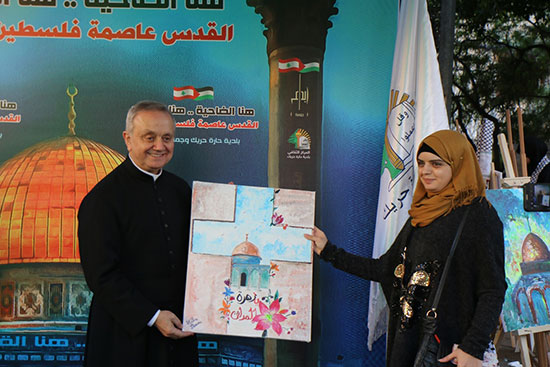 أمسية ومرسم هنا الضاحية هنا القدس من كنيسة حارة حريك الى كنيسة القيامة