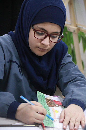 تقرير مصور عن المرسم الفني البيئي "خضرا يا بلادي" 